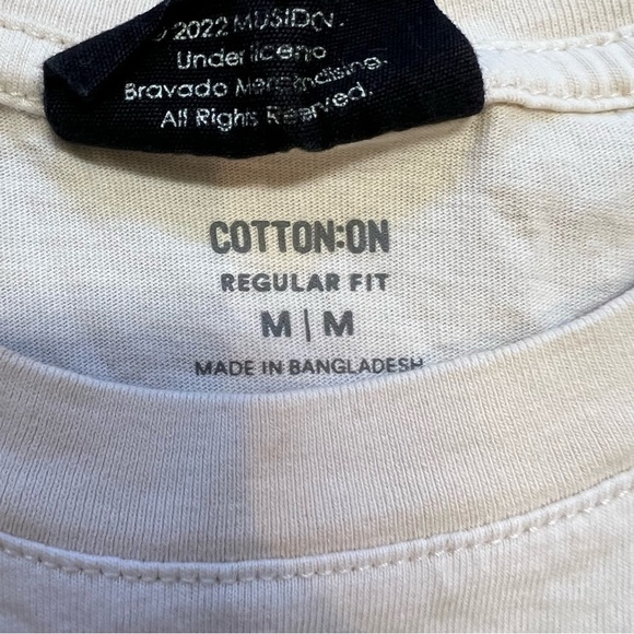 Women’s Cotton On White Short Sleeves Rolling Stones Graphic T- Shirt Size M - Picture 3 of 7